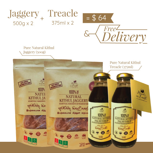 Sweet Deal: Kithul Jaggery & Treacle Combo with Free Delivery